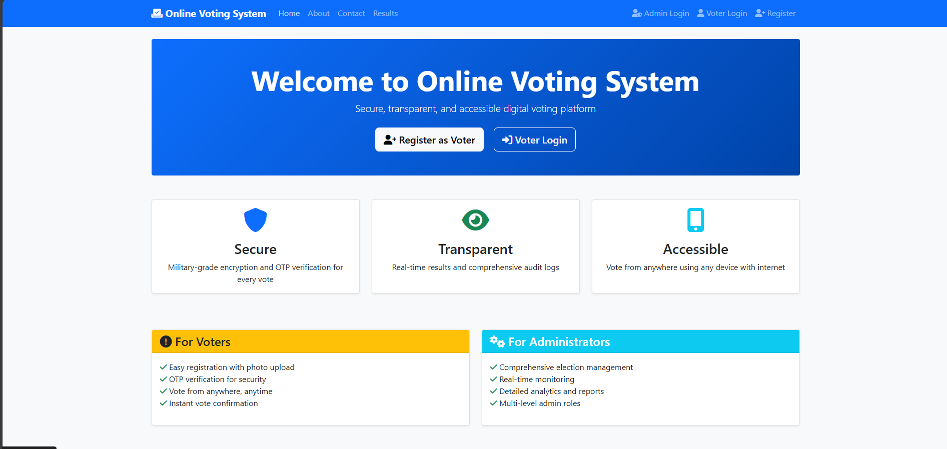 Online Voting System